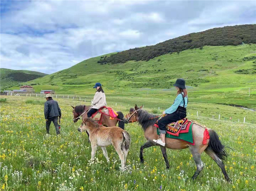 游客在祝?；êｓw驗(yàn)騎馬  任剛.jpg